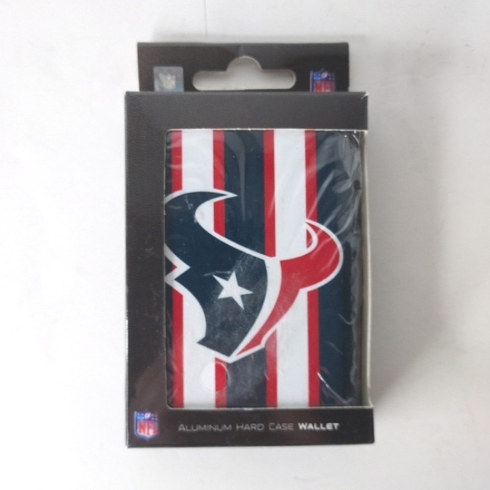 Evergreen Houston Texans Hard Case RFID Protection Wallet NEW NWB